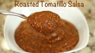 Roasted Tomatillo Salsa With Chile De Arbol [upl. by Peatroy]