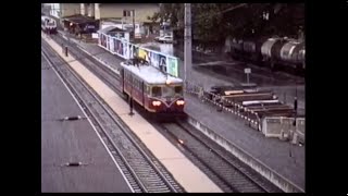 Railways of Austria 1991  Trains at Bludenz [upl. by Cadmann506]