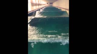 Regular wave testing in the new University of Southampton towing tank [upl. by Leaffar]