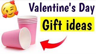 Valentine day gift ideas for boyfriend  Paper cup valentine day gift  best valentines day gift [upl. by Saraiya226]