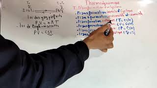 thermodynamique S1  Les différents types de transformation partie 4 [upl. by Mcquade]