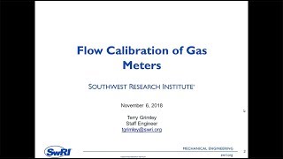 Flow Calibration of Gas Meters [upl. by Narf]