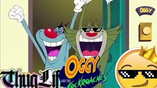 Oggy and the Cockroaches Thug Life Hindi☠️😎  Oggy and the Cockroach Funny Scenes Hindi  JFT [upl. by Anirbys867]