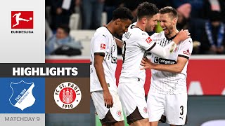 St Pauli Secures BIG POINTS  TSG Hoffenheim  FC St Pauli 02  Highlights  Matchday 9  BULI [upl. by Nachison297]