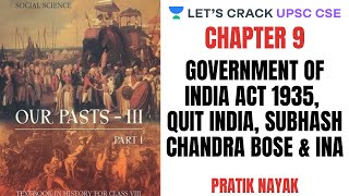 L47 Government of India Act 1935 Quit India Subhash Chandra Bose amp INA  Class 8 History NCERT [upl. by Millie]