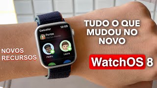 WatchOS 8 🤩  MUITAS NOVIDADES PARA APPLE WATCH ⌚️ [upl. by Hallutama]