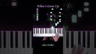 Alan Walker  When I Grow Up Piano Cover WhenIGrowUp AlanWalker PianellaPianoShorts [upl. by Learsi]