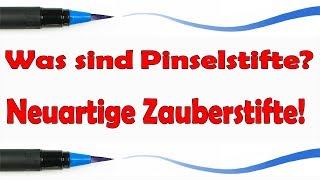 Pinselstifte Anwendung  Brush Pens Übergänge malen  Aquarellstifte Farben mischen [upl. by Anazus]