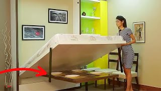 15 New furniture design ideas  Folding furniture for small spaces Ep63 [upl. by Steffy]