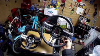 HOW TO INSTALL 2014 STEERING WHEEL ON A 2005 MUSTANG [upl. by Fanchon743]