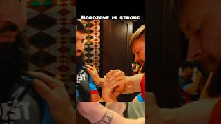 Vitaly VS Morozove East vs West 15 pull  Happy moments vitalylaletin morozov armwrestlingshorts [upl. by Rebmetpes]