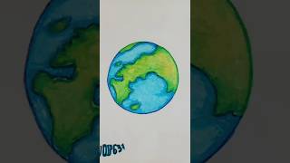 Realistic earth drawing Earth drawing [upl. by Nevada625]