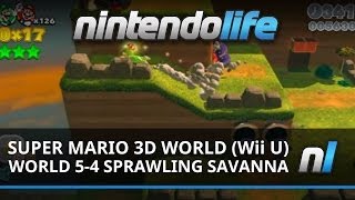 Super Mario 3D World Wii U World 54 Sprawling Savanna [upl. by Hairem126]