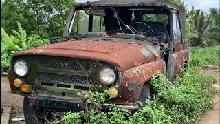 Reviving a 70YearOld UAZ Full Restoration of This Antique Beauty 🚙✨ VintageRestoration [upl. by Freddie500]