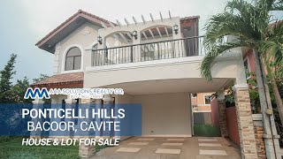 HOUSE TOUR  Ponticelli Hills Bacoor Cavite House For Sale  4 bedrooms  Homes For Sale Philippines [upl. by Nored]