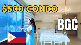 Renting a 500 Condo Unit in BGC Taguig Philippines 🇵🇭 [upl. by Aohk]