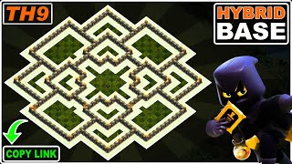 New BEST TH9 Base 2023 with COPY LINK  Clash of Clans [upl. by Mcclees]