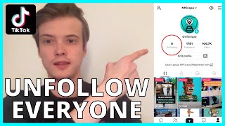 How To Unfollow Everyone On TikTok NEW WAY 2024 [upl. by Vanden]