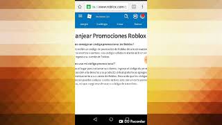 Como canjear tu promocodes de roblox [upl. by Holofernes808]