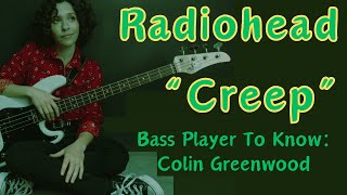 Easy Rock Bass Lines How To Play Creep By Radiohead and Sound Like Colin Greenwood [upl. by Htieh]