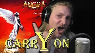 ANGRA  CARRY ON Live Vocal Cover and Acapella [upl. by Nevada]