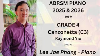 C3 Canzonetta ABRSM Piano 2025 amp 2026 Grade 4 [upl. by Nannoc29]