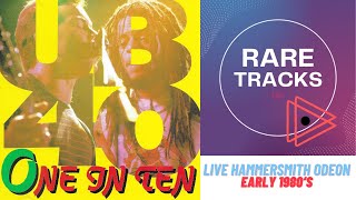 UB40 One In Ten CD  Live at Hammersmith Odeon Early 1980s FULL CONCERT Rare [upl. by Akinam]