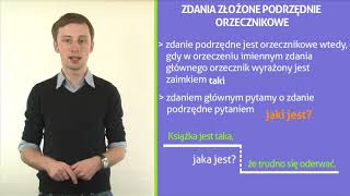 Zdania złożone podrzędnie [upl. by Naibaf]