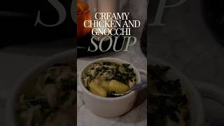 Creamy Chicken Gnocchi Soup Such an easy healthy and delicious recipe for fall soup recipe [upl. by Ernst]