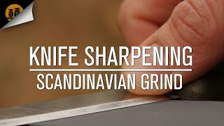 Knife Sharpening Basics Scandinavian Grind [upl. by Gereld562]