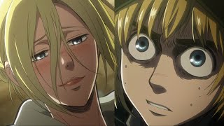 Annie reveals she is the Female Titan  Armin x Annie AruAni Moments English Dub [upl. by Francis]