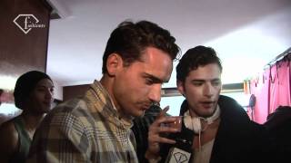 Fashiontv  Corneliani Men Backstage Fall 2011 Milan Mens Fashion Week  fashiontv  FTVcom [upl. by Ominorej308]