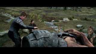 Movie Clip  Jack kills 2nd Giant from  Jack the giant slayer [upl. by Nrobyalc]