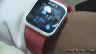 Sony SmartWatch demo at CES 2012  Android [upl. by Rimidalv]