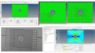 Static Structural Analysis using HYPERMESH OPTISTRUCT Plate with Hole cae hypermesh optistruct [upl. by Ecnaled657]