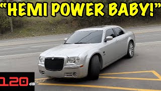 True Dual Straight Piped Chrysler 300 C 57L HEMI [upl. by Eph535]