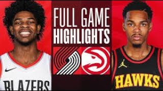 quotTrail Blazers vs Hawks Game Recap  NBA Highlights Clutch Moments amp Best Plays  2024quot [upl. by Notsuj]