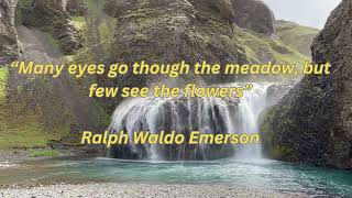 Inspirational Quotes with Nature Scenes Ralph Waldo Emerson inspirational [upl. by Rancell279]