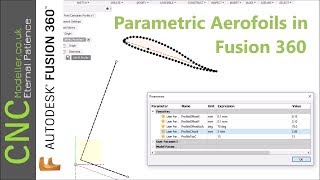 How to create Parametric Aerofoils in Fusion 360 [upl. by Camilia]