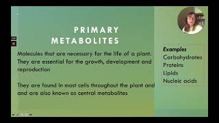 Plant Primary and Secondary Metabolites [upl. by Annaeel379]