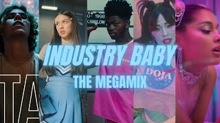 INDUSTRY BABY  THE MEGAMIX feat Lil Nas x Justin Bieber Olivia Rodrigo Ariana Grande amp MORE [upl. by Dilks]