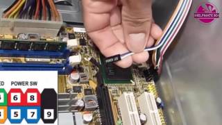 how to connect the POWER SW RESET SW POWER LED HDD LED HD Audio amp USB to the motherboard pins [upl. by Menendez]