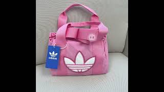 Adidas TREFOIL CHENILLE CROSSBODY BAG 粉嫩三葉草小運動包 [upl. by Nolyad]