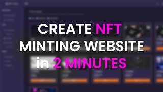 Create an NFT Minting Website with multiple templates [upl. by Lav475]