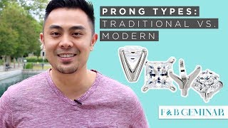 Traditional amp Modern Prong Types on Engagement Rings in Under 7 Min  Featuring Claw Prongs [upl. by Hiro480]