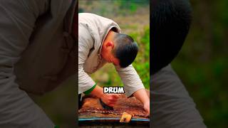 How to transform cowhide into a TRADITIONAL DRUM 😃 [upl. by Tremann]