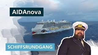 AIDAnova Schiffsrundgang ✅ Der große Rundgang mit Kapitän Boris Becker [upl. by Higgs]