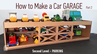 How to make a Cardboard Car Garage Parking [upl. by Aneek]