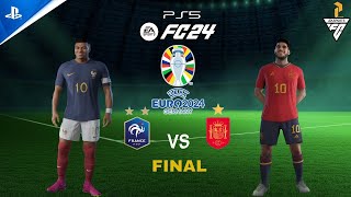 FC 24  France vs Spain  UEFA Euro 2024 Final Match Gameplay [upl. by Gwenni]