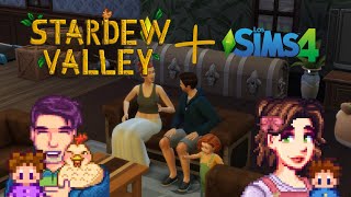 Recreando STARDEW VALLEY en LOS SIMS 4 LA GRANJA  Juego base sin mods ni packs de expansión [upl. by Alleahcim]